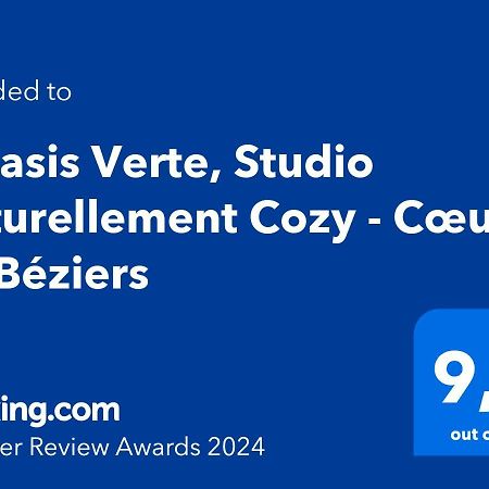 L'Oasis Verte, Studio Naturellement Cozy - Coeur De Béziers Exteriör bild